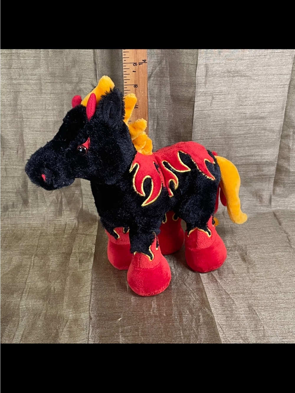 Ganz Webkinz Night Mare HM398 Plush Stuffed Animal Horse NO CODE - Preowned
